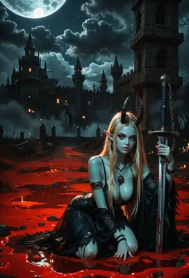 Demon Huntress at the Blood Castle
