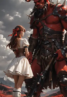 The Maiden and the Red Orc