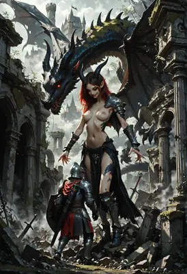 Demon Queen and the Fallen Knight