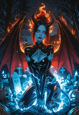 Fiery Demon Queen of the Graveyard