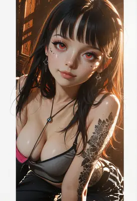 Radiant Beauty with Floral Ink