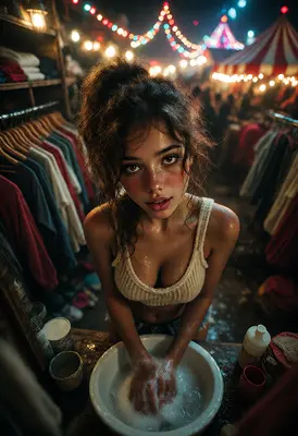 Washing Up at the Night Market