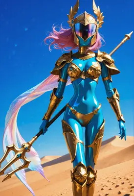Celestial Valkyrie in the Golden Sands