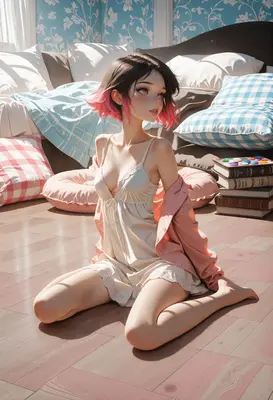 Sunlit Morning In A Cozy Bedroom