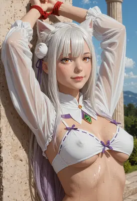 Captive Cat Girl in Ancient Ruins