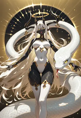 Celestial Serpent Goddess of Gold