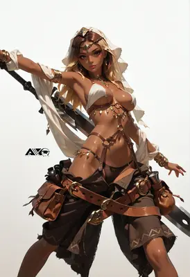 Desert Warrior with Great Sword