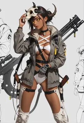 Tactical Skull Hunter Concept Art
