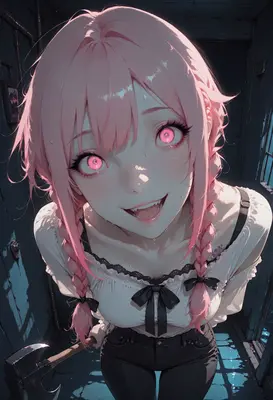 Obsessive Pink Haired Yandere Girl