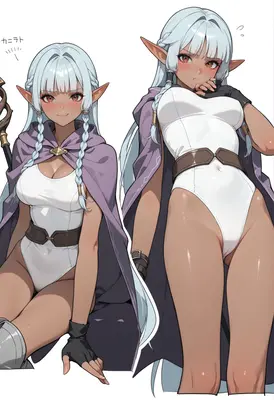 Charming Dark Skinned Elf Adventurer