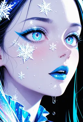 Ethereal Winter Spirit Portrait