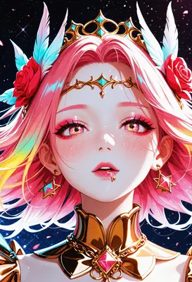 Celestial Princess with Pink Hair