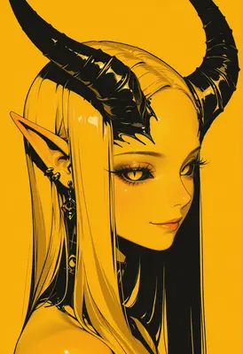 Golden Demon Elf Portrait