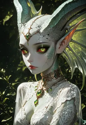 Ethereal Dragon Princess in the Forest