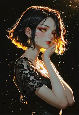 Golden Hour Portrait with Lace Details