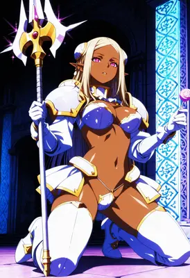 Dark Elf Valkyrie with Golden Spear