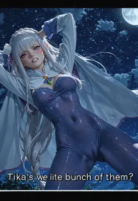Starlit Emilia Under the Full Moon