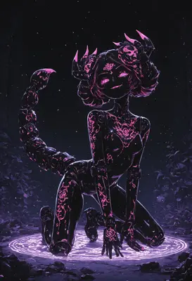 Neon Scorpion Cybernetic Enchantress