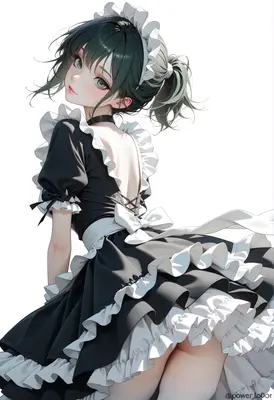 Charming Maid with a Playful Glance