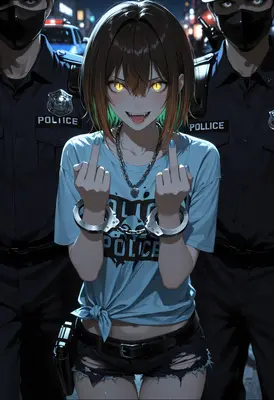 Defiant Girl Arrested by Police