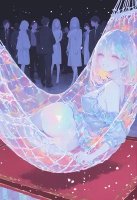 Iridescent Dream in a Glass Hammock