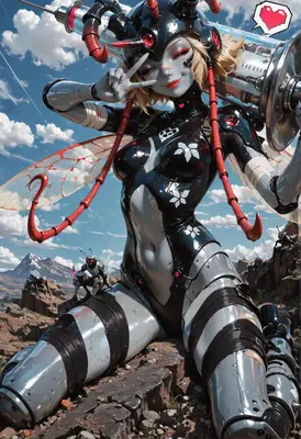 Cybernetic Insect Queen Warrior