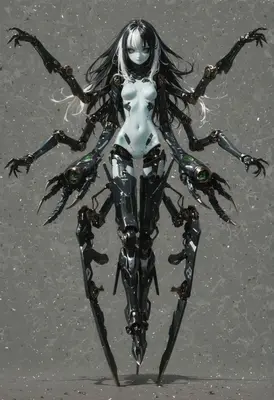 Cybernetic Spider Queen Android