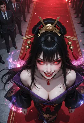 Sinister Beauty on the Red Carpet