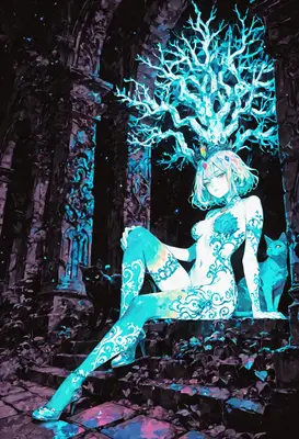 Queen of the Bioluminescent Ruins