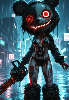 Nightmare Bear Chainsaw Street Stalker