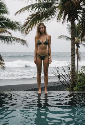 Serene Beauty at the Tropical Infinity Pool