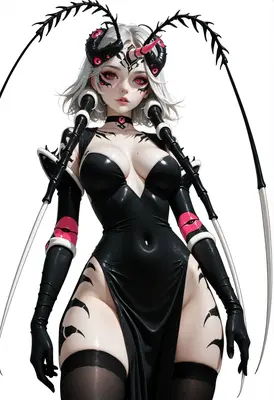 Ethereal Insectoid Queen in Latex