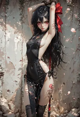 Caged Beauty Amidst Falling Petals