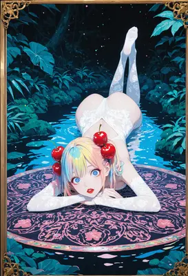 Cherry Blossom Nymph in Secret Pool