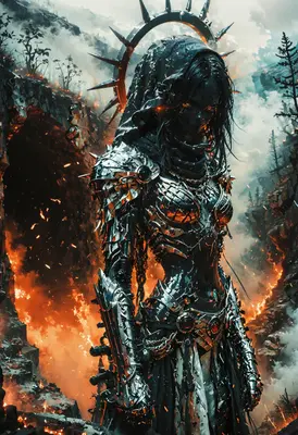 Dark Warrior in the Burning Abyss