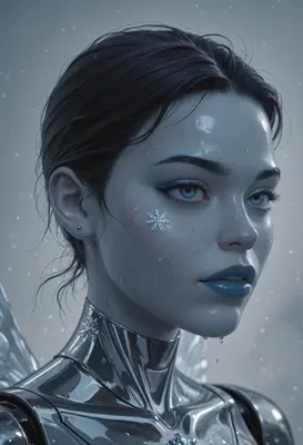 Icy Winter Maiden Portrait