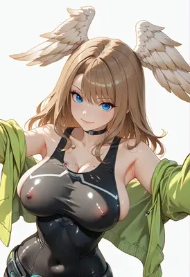 Winged Angel in Sporty Attire