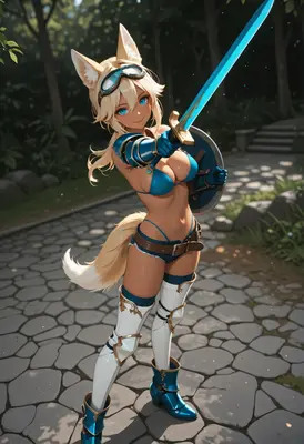 Fox Warrior Ready for Battle