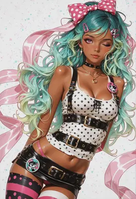 Polka Dot Punk Pastel Queen