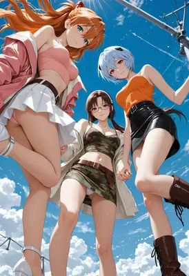 Summer Day with Evangelion Pilots