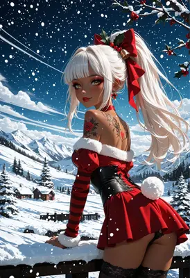 Festive Holiday Beauty in Winter Wonderland