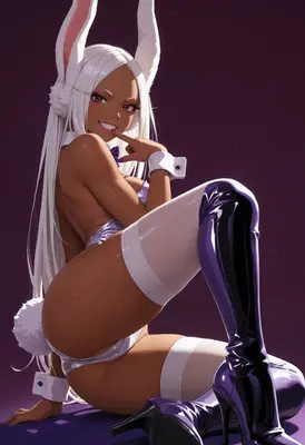 Mirko in a Playful Bunny Outfit