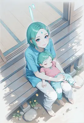 A Gentle Moment of Maternal Love