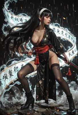 Shadow Blade Warrior in the Rain