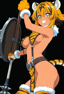 Fierce Tiger Girl Warrior