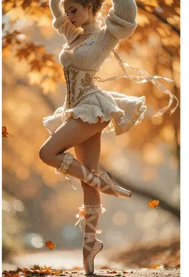 Autumn Ballerina in Vintage Corset