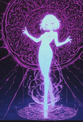 Luminous Sorceress Summoning Arcane Energy