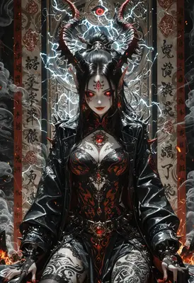 Demon Empress with Electric Aura