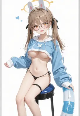 Cute Bunny Girl with Floater