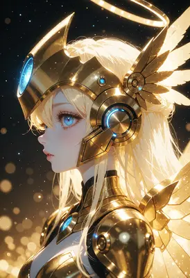 Celestial Valkyrie in Golden Armor